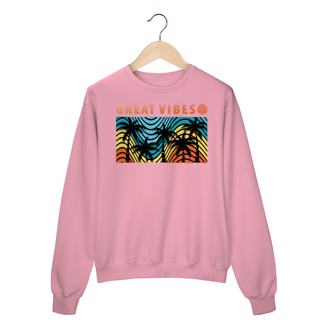 Nome do produto Moletom Blusão Great Vibes