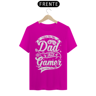 Nome do produto Camiseta Dad and Gamer