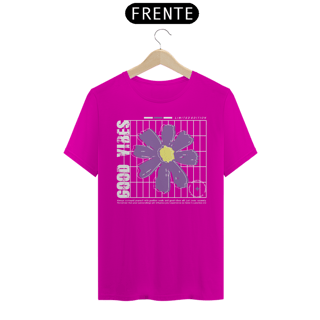 Nome do produto Camiseta Good Vibes Flor