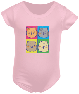 Nome do produto Body Infantil / Gatos