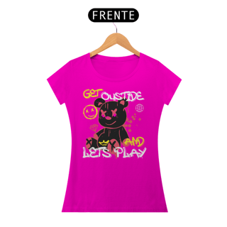 Nome do produto Camiseta Feminina Urso Lets Play