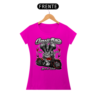 Nome do produto Camiseta Feminina Bike Live to Ride