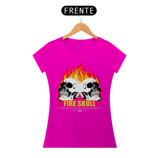 Nome do produto Camiseta Feminina Fire Skull