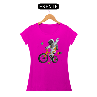 Nome do produto Camiseta Feminina Astronauta Bicicleta