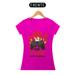 Nome do produto Camiseta Feminina Gamer On Fire