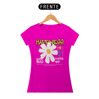 Nome do produto Camiseta Feminina Happiness