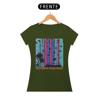 Nome do produto Camiseta Feminina Summer Palms Beach