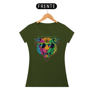 Nome do produto Camiseta Feminina Tigre Colorido