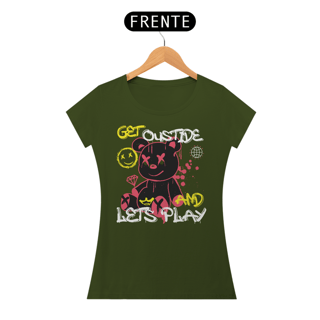Nome do produto Camiseta Feminina Urso Lets Play