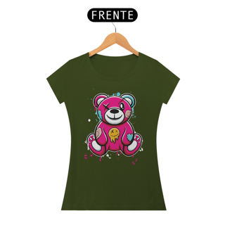 Nome do produto Camiseta Feminina Urso Rosa