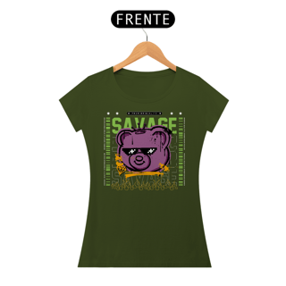 Nome do produto Camiseta Feminina Urso Savage