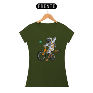 Nome do produto Camiseta Feminina Astronauta Bicicleta