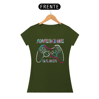 Nome do produto Camiseta Feminina Awesome Gamer