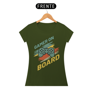 Nome do produto Camiseta Feminina Gamer On Board