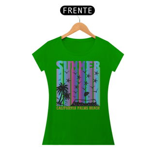 Nome do produto Camiseta Feminina Summer Palms Beach