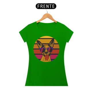Nome do produto Camiseta Feminina Cão de Óculos