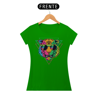 Nome do produto Camiseta Feminina Tigre Colorido