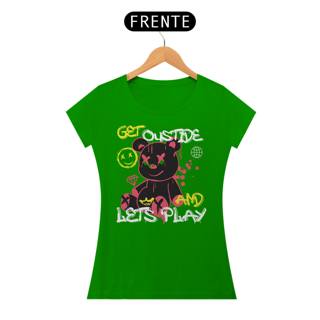 Nome do produto Camiseta Feminina Urso Lets Play