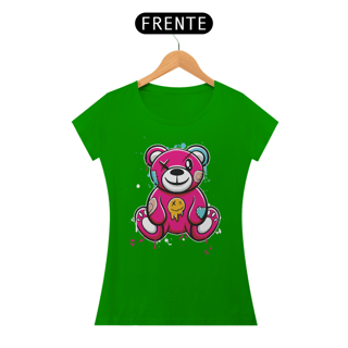 Nome do produto Camiseta Feminina Urso Rosa