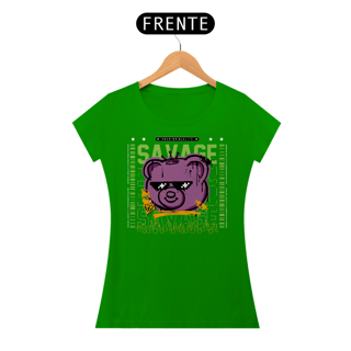 Nome do produto Camiseta Feminina Urso Savage