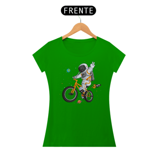Nome do produto Camiseta Feminina Astronauta Bicicleta
