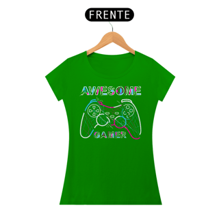 Nome do produto Camiseta Feminina Awesome Gamer