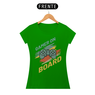 Nome do produto Camiseta Feminina Gamer On Board