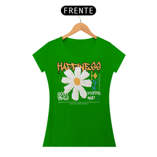Nome do produto Camiseta Feminina Happiness