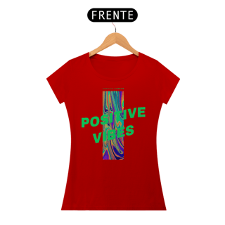 Nome do produto Camiseta Feminina Positive Vibes