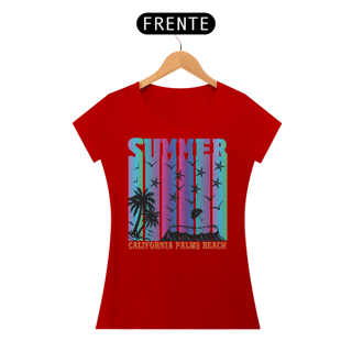 Nome do produto Camiseta Feminina Summer Palms Beach