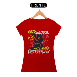 Nome do produto Camiseta Feminina Urso Lets Play