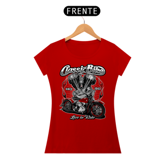 Nome do produto Camiseta Feminina Bike Live to Ride
