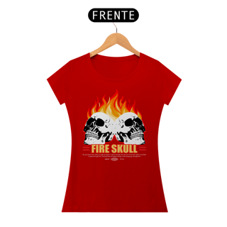 Nome do produto Camiseta Feminina Fire Skull