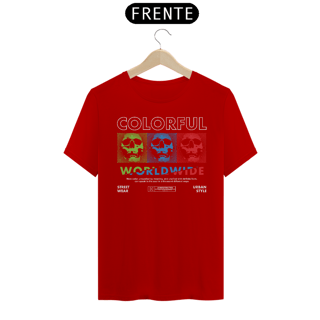 Nome do produto Camiseta Caveiras Colorful