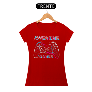 Nome do produto Camiseta Feminina Awesome Gamer