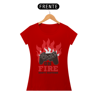 Nome do produto Camiseta Feminina Gamer On Fire