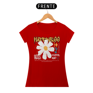 Nome do produto Camiseta Feminina Happiness