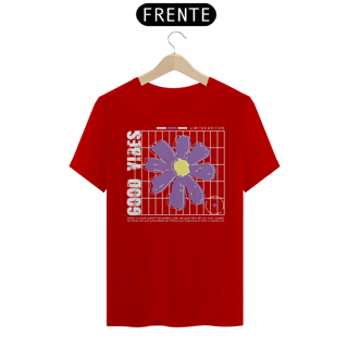 Nome do produto Camiseta Good Vibes Flor