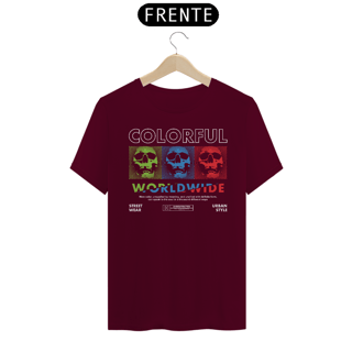 Nome do produto Camiseta Caveiras Colorful