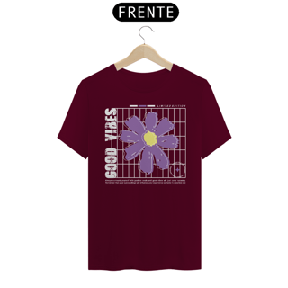 Nome do produto Camiseta Good Vibes Flor