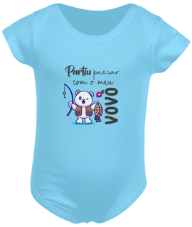 Nome do produto Body infantil partiu pescar com vovô
