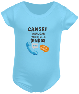 Nome do produto Body infantil cansei dindos