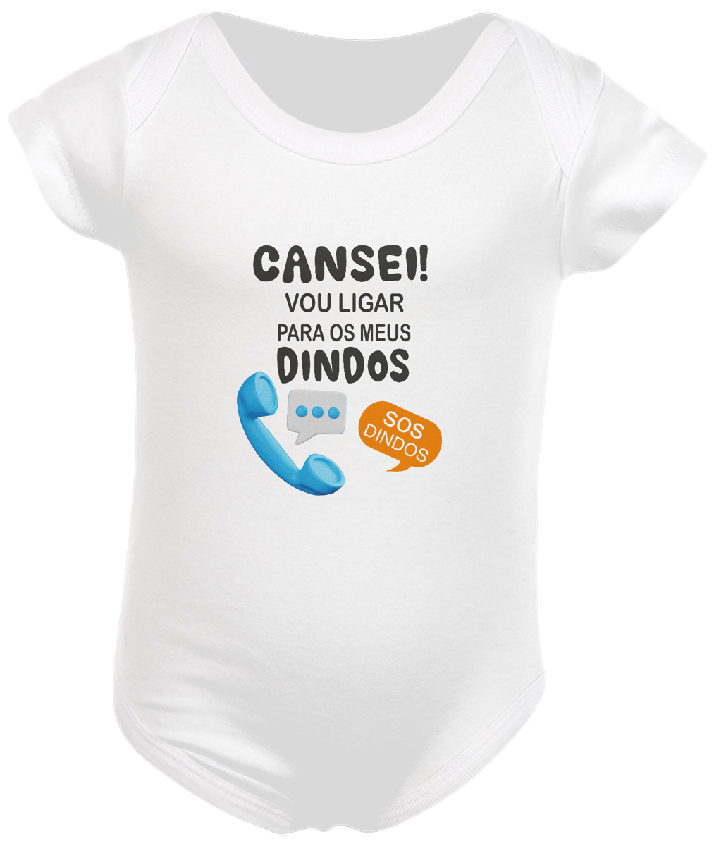 Nome do produto: Body infantil cansei dindos