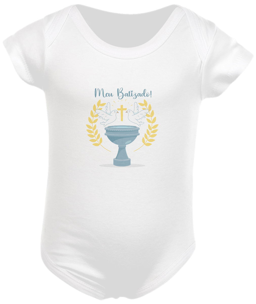 Nome do produto: Body infantil meu batizado