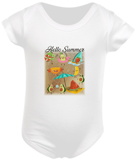Body infantil hello summer