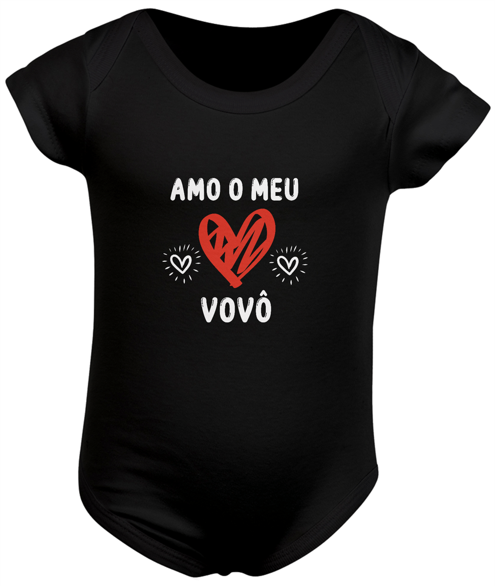 Nome do produto: Body infantil Amo o meu vovô