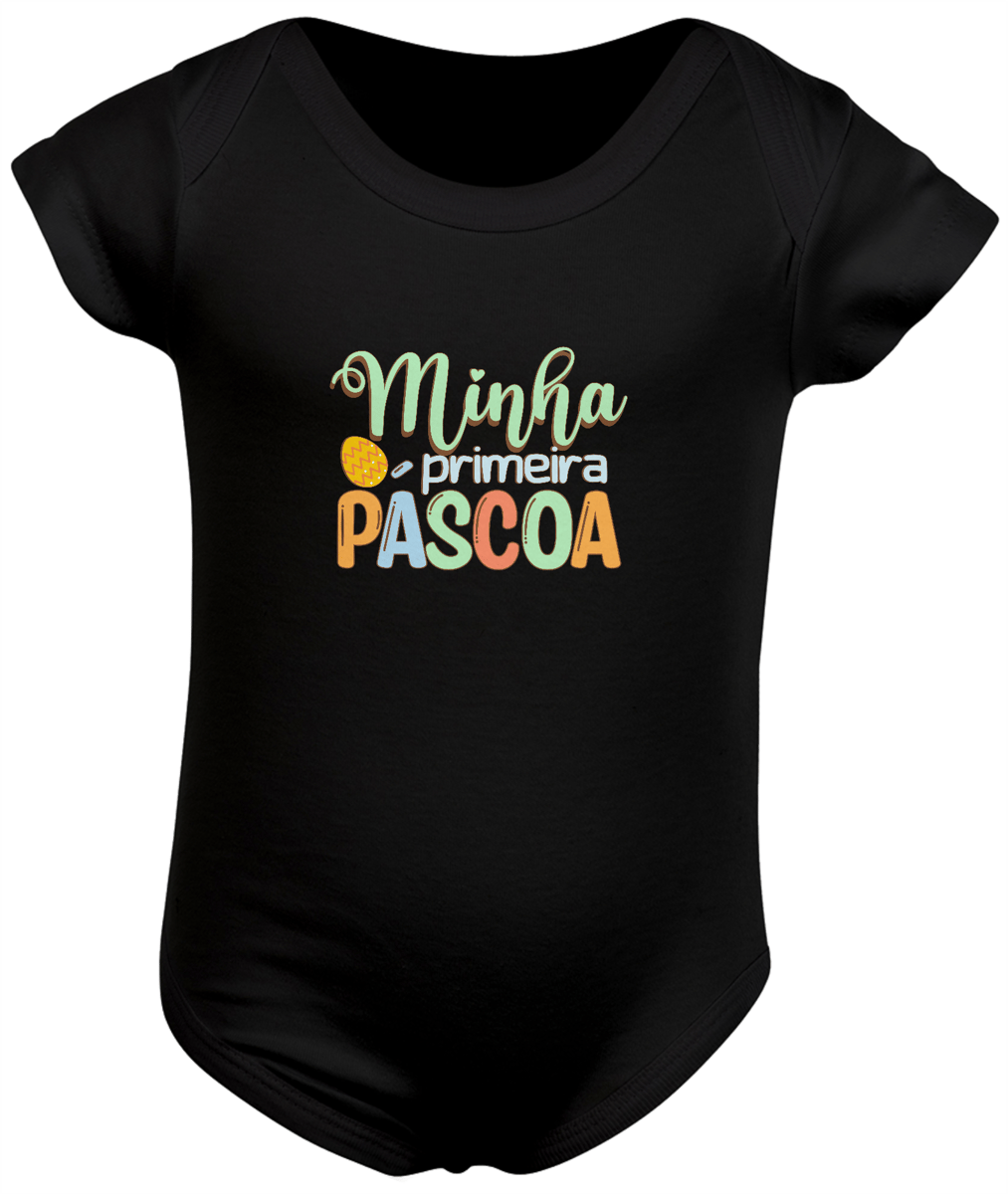 Nome do produto: Body infantil minha primeira páscoa