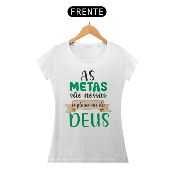 Camiseta baby long quality planos de Deus