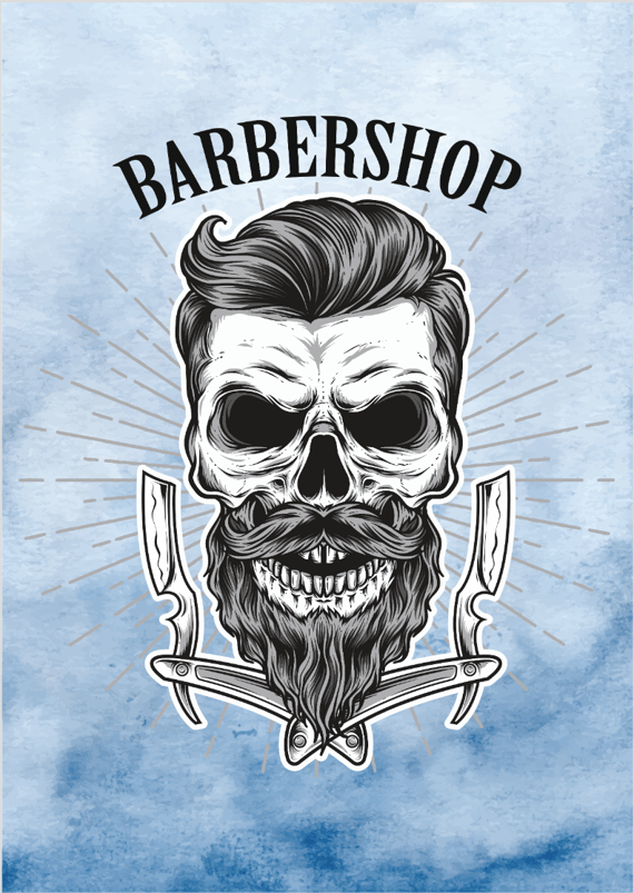 Poster retrato barbershop