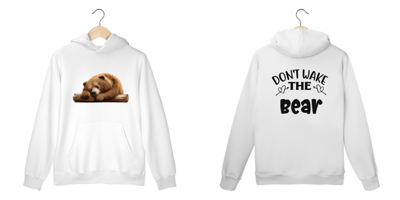 Moletom canguru urso